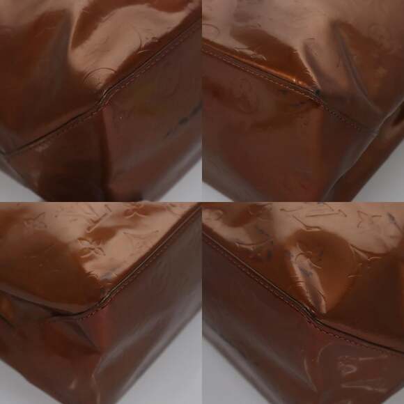 LOUIS VUITTON Monogram Vernis Reade MM Hand Bag Bronze M91143 - Picture 10 of 12